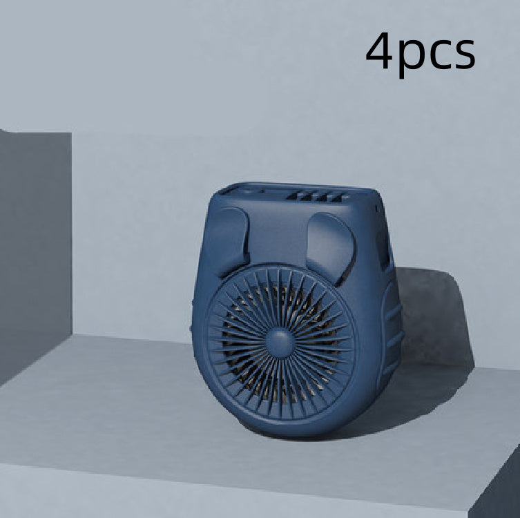 Piccolo ventilatore da cintura da portare con sé, mini ventilatore da collo ricaricabile
