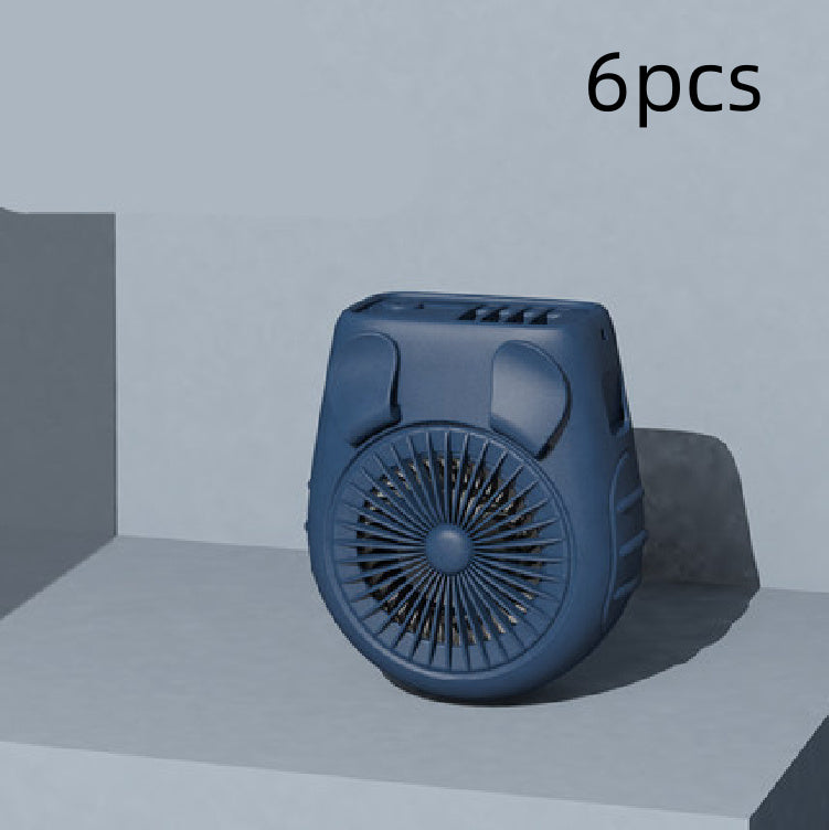 Piccolo ventilatore da cintura da portare con sé, mini ventilatore da collo ricaricabile