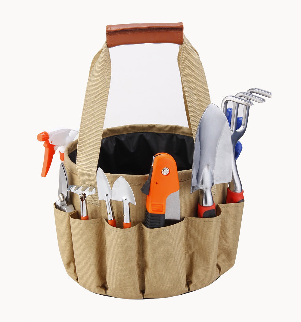 Mini Attrezzi per Bonsai, Kit di Attrezzi Manuali da Giardinaggio con Borsa, Rastrello per Gomiti, Chiodi, Vanga, Spruzzatore, Vaso per Giardinieri