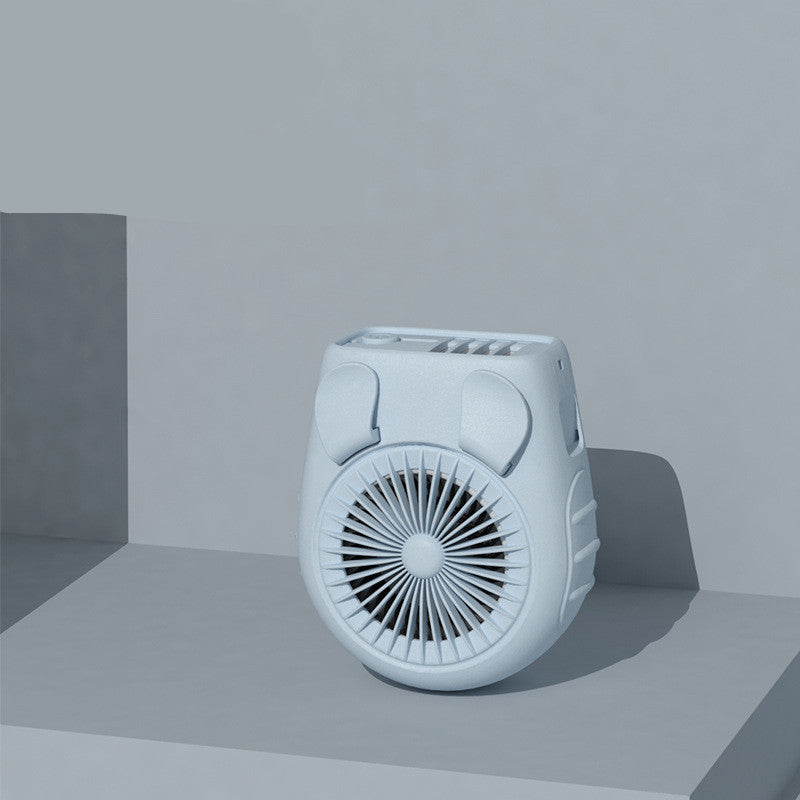 Piccolo ventilatore da cintura da portare con sé, mini ventilatore da collo ricaricabile