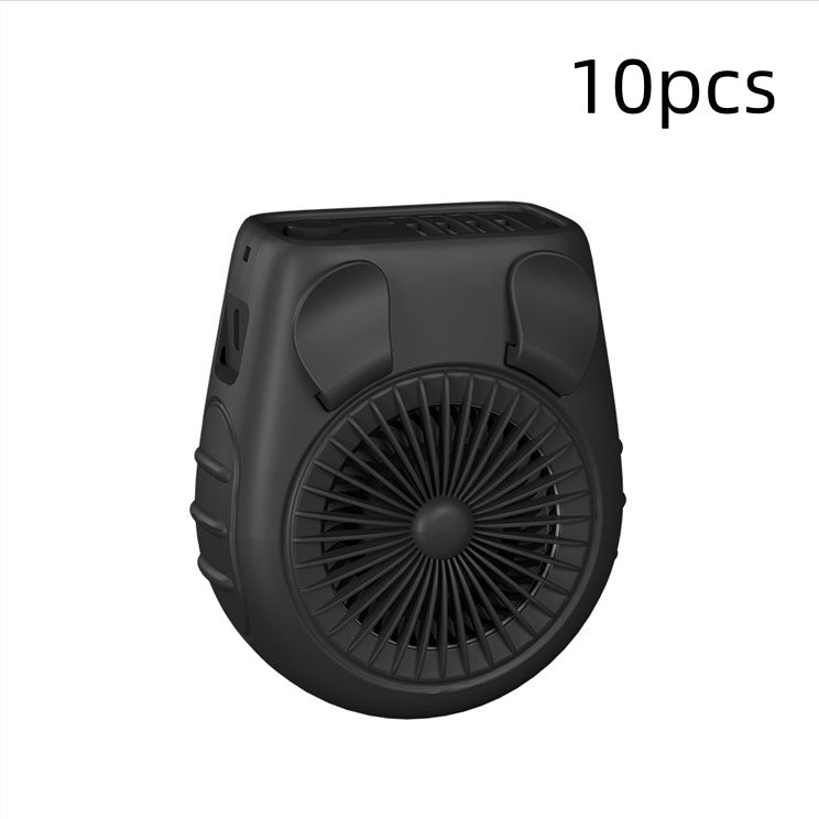 Piccolo ventilatore da cintura da portare con sé, mini ventilatore da collo ricaricabile