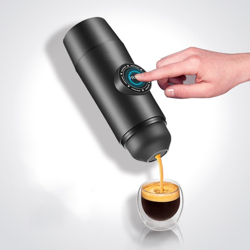 Mini macchina per caffè espresso portatile ricaricabile meccanica