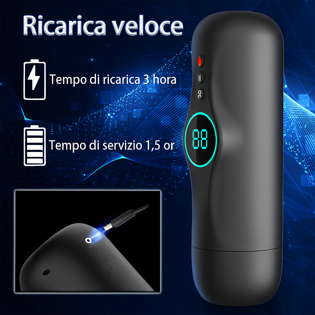Prodotti maschili telescopici con riscaldamento automatico e suzione