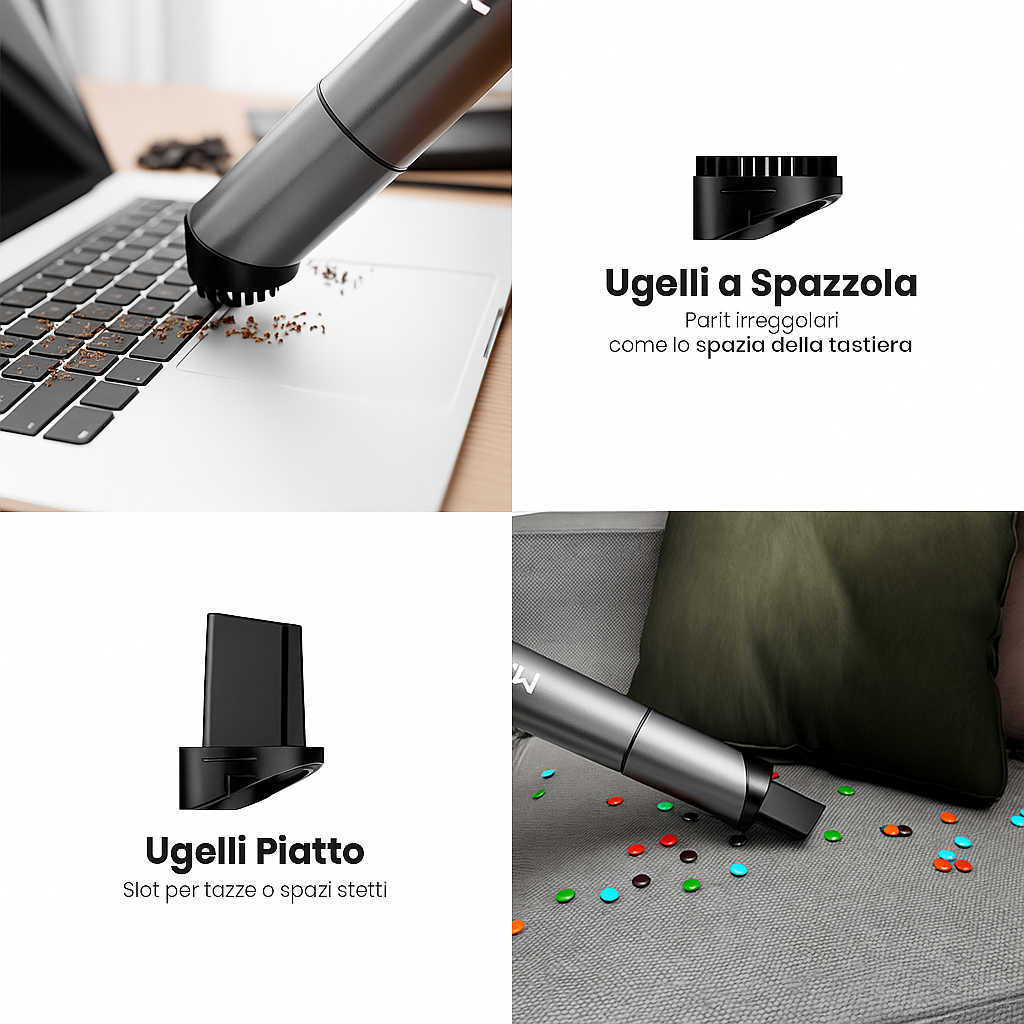 Aspirapolvere MIUI Mini Piccolo aspirapolvere portatile senza fili USB
