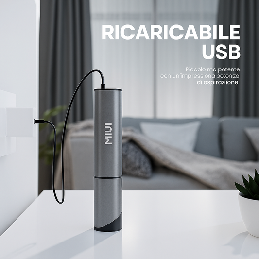 Aspirapolvere MIUI Mini Piccolo aspirapolvere portatile senza fili USB