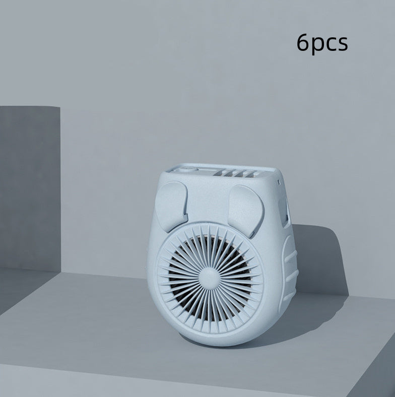 Piccolo ventilatore da cintura da portare con sé, mini ventilatore da collo ricaricabile