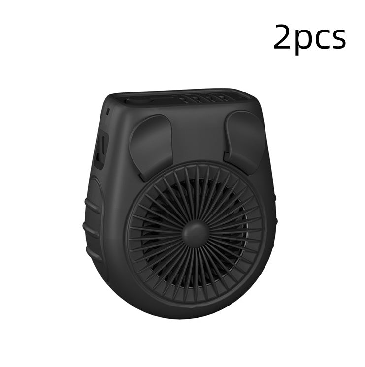 Piccolo ventilatore da cintura da portare con sé, mini ventilatore da collo ricaricabile